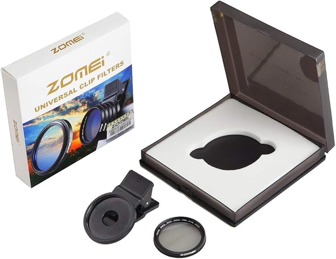 Zomei 37mm Professional Cell Phone Camera CPL Lens Filter with Clip for Galaxy S8 Android Smartphone - Image 7