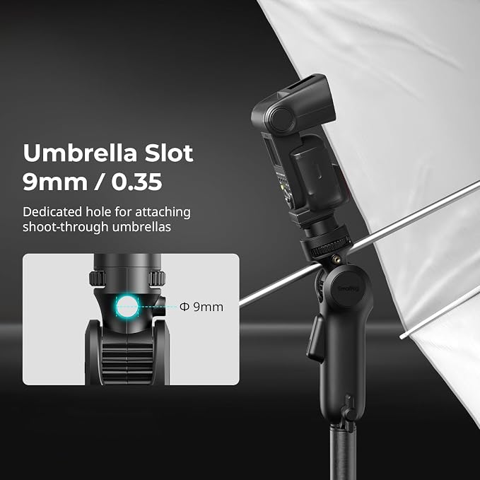 SmallRig Light Stand Adapter, One-Button 180° Pitch Quick Adjustment | 6.6lbs Max Load Capacity, for COB Video Light/Mini Light/Camera//Flash/Phone Clips - 5181 - Image 4