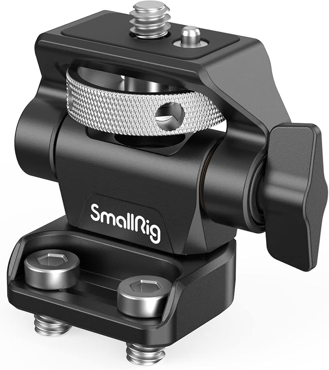 SmallRig Monitor Mount Swivel 360° and Tilt 180° Adjustable Bracket with 1/4"- 20 Screws for 5" and 7" Monitor by SmallRig