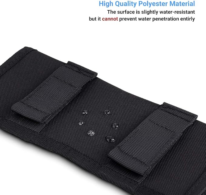 (6 Pockets) Camera Battery and SD Card Pouch Holder for 18650 x 8, AA, LP-E6N LP-E6NH LP-E17 EN-EL14 EN-EL15 NP-FW50 NP-FZ100 NP-W126S Battery,Suitable for Canon M50 Mark II 5DM4 6DM2 80D Sony A7R IV - Image 5