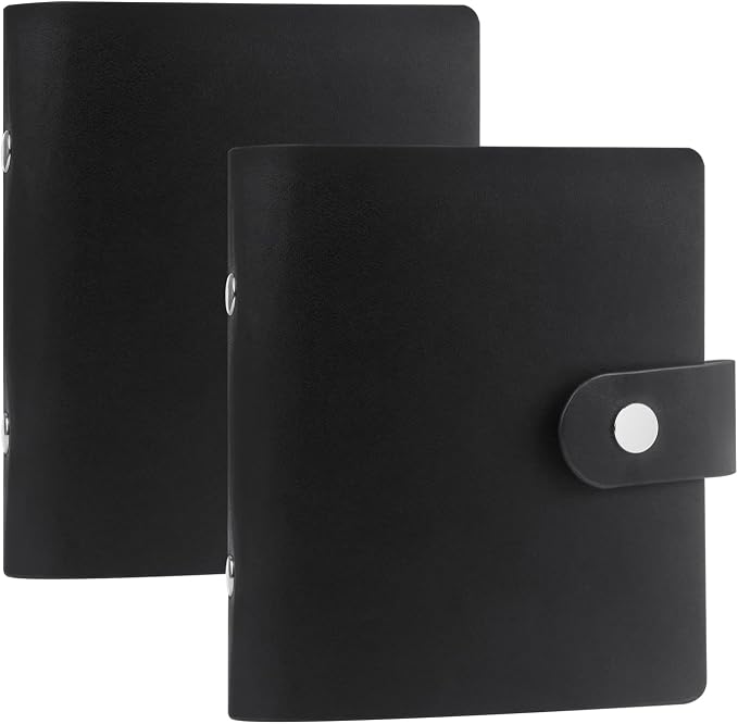Ruibytree 52 Pockets Small Photo Album 2x3 for Instax Mini, Black, 2 Pack | Pocket-Size, PU Leather Cover, Snap Closure, Acid-Free Pages, Fits Polaroid 2x3 Photos, Kodak Mini Prints & ZINK Photos by 2x3PhotoAlbum4x6PhotoAlbum35x425PhotoAlbumGoPhotoAlbum85x11VinylStickerPaper