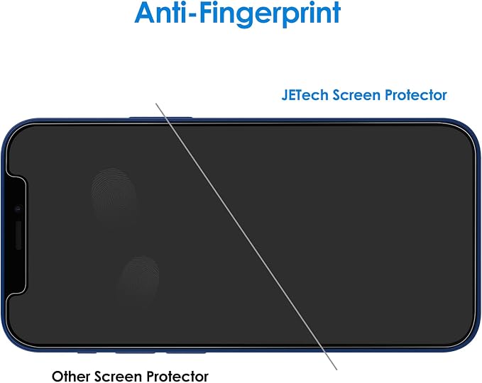 JETech Screen Protector for iPhone 12, with Camera Lens Protector, 2+2 Pack | HD Clear Tempered Glass, Face ID Compatible, Anti-Scratch Protection - Image 6