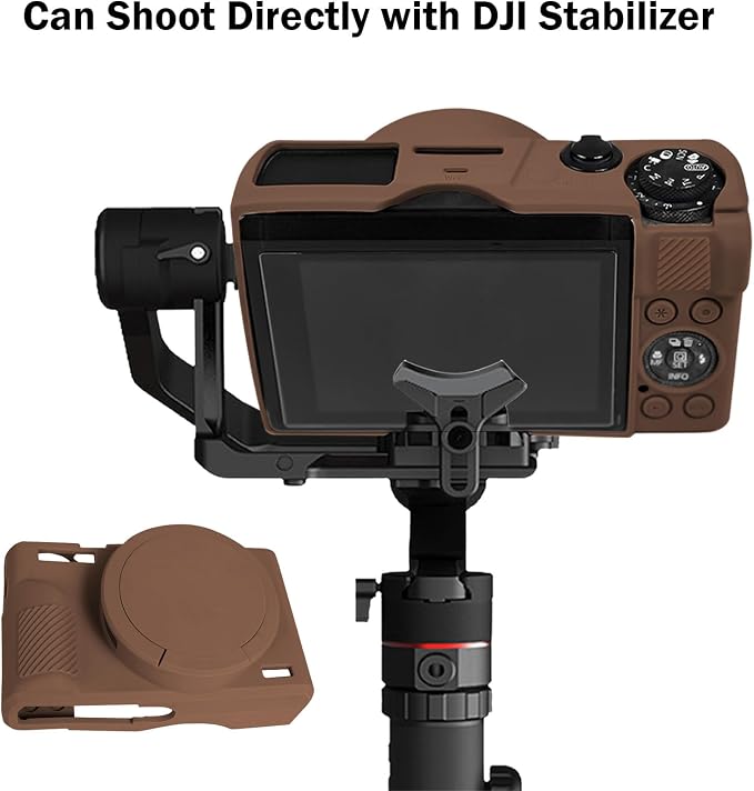 Easy Hood Camera Case Cover for Canon Powershot G7X Mark III Camera(Brown) | With Removable Lens Cover,Soft Silicone Protective Case,Anti-Scratch,Slim Fit,Enhanced Grip,Lightweight Camera Accessories - Image 7