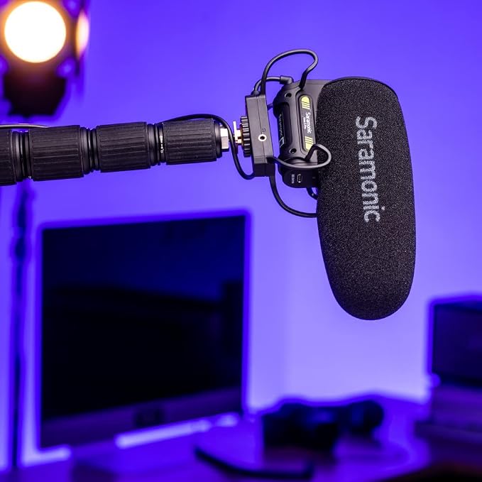 Saramonic Vmic5 Pro On-Camera Supercardioid Shotgun Microphone | 3-Stage Gain, 75/150Hz Filters, High-Freq Boost, Auto On/Off, Headphone Out, 120hr Battery - Image 9
