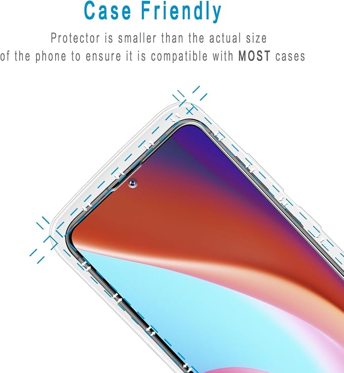 2+2 Pack Screen Protector for Samsung Galaxy S23 FE Tempered Glass | Fingerprint ID Compatible, Camera Lens Protector, Anti Scratch, Bubble Free, Case Friendly, HD Clear - Image 6