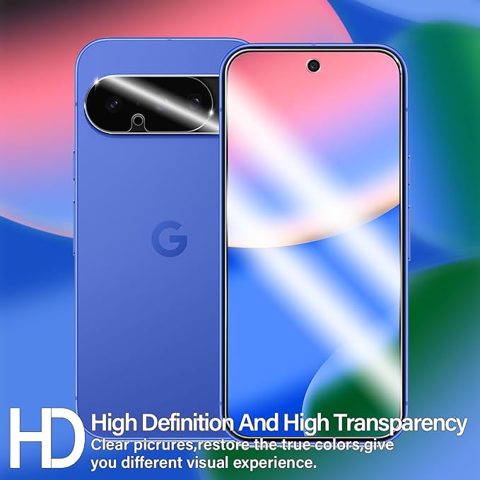 BIGFACE for Pixel 10 Tempered Glass Screen Protector + Camera Lens Protector [ 2 + 2 Pack ][Fingerprint Unlock] [Anti-Scratch] [Case Friendly] Clear HD Protective Film for Google Pixel 10 5G - Image 6