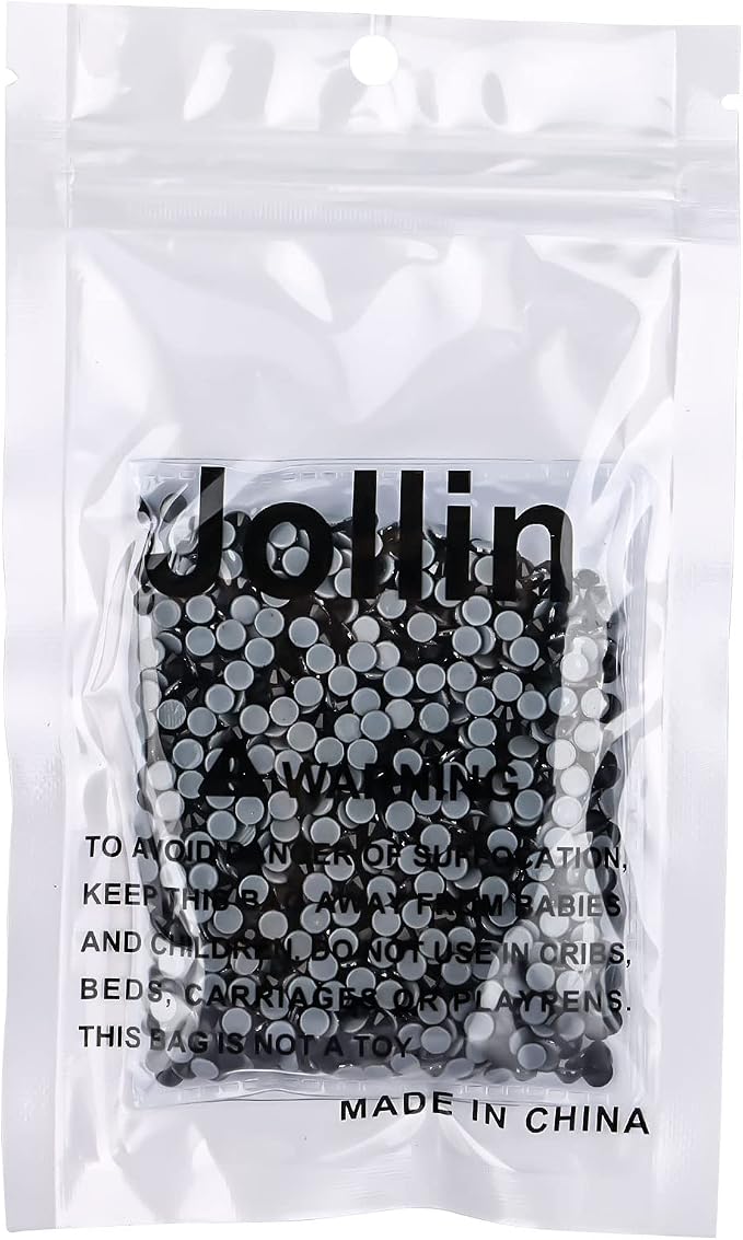 Jollin Hotfix Rhinestones Flatback Crystal Gems 4mm SS16, Jet | 1440pcs Hot Fix Crystals Glass Rhinestones for Bedazzling, Crafting, Clothes, Shoes & Accessories DIY Decoration - Image 7