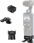 ULANZI Quick Release Mini Tripod Kit for DJI Osmo Pocket 3 4/Xtra Muse, Type-C Full-Function Port Charging Adapter Base for Pocket 3 4 Accessories with 1/4 Screw Hole for Tripods (PK-08 & PK-11) by ulanzi