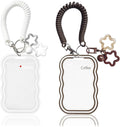 2 Pack Cute Photocard Holder Keychain,Kpop Photo Card Holder | Creative Photo Protector Keychain Accessories for Bus Card, Daily Display & Travel Decorations Gifts by Unknown