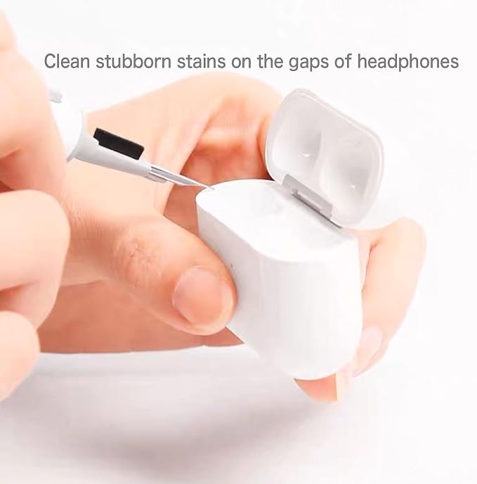 Cleaning Kits for Airpods Pro 1 2 3 Multi-Function Cleaner Pen Soft Brush for Bluetooth Earphones Case Cleaning Tools for iPhone 16 15 Pro Max Lego Camera Lens (White). - Image 3