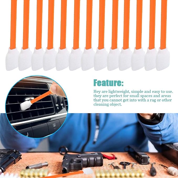  Wellgler's 5.11" Foam Cleaning swabs,lint Free Foam Swab,for Electronics, Cameras, Optical Lenses or Inkjet Printers,DTF Printhead Cleaning（50pcs） - Image 9