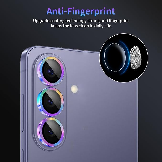 Camera Lens Protector for Samsung Galaxy S26,1 Pack | Tempered Metal Glass Camera Cover, HD Clear Anti-Scratch Lens Screen Protector Film,Case Friendly,Colorful Titanium - Image 6