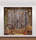 Western Cowboy Backdrop 10x10ft Western Party Decorations Wild West Saloon Rodeo Barn Photography Background Cowboy Theme Birthday Party Decor Banner Photoshoot Supplies by ChloropLastidFamilyProducts