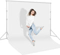 6X9FT White Background for Photography (Background Only) | White Photo Booth Backdrops for Photoshoot, White Backgrounds Screen Video Recording Parties Curtain, Low Temperature Ironing by UTEBIT