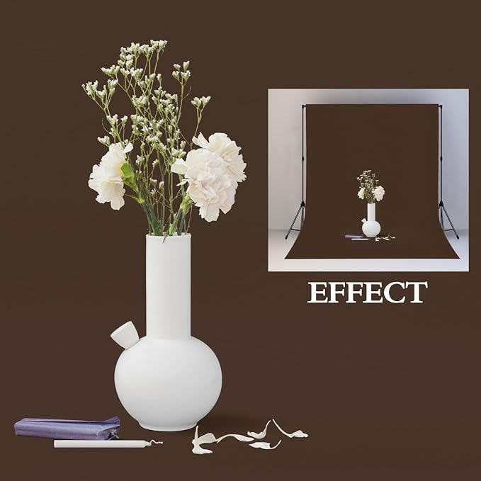 Brown Photography Backdrop for Photoshoot, Fabric 10x20ft | Polyester Studio Photo Backgrounds, Non Reflective, Easy to Hang, for Portrait Shoot, Product, Party Decor, Video Creation - Image 4