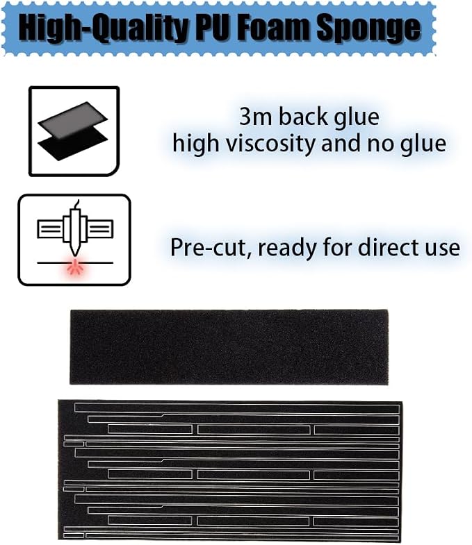 F3 Pre-Cut Self Adhesive Light Seal Foam Sponge Kits Repair for Nikon F3 Camera Accessories (for Nikon F3) - Image 4