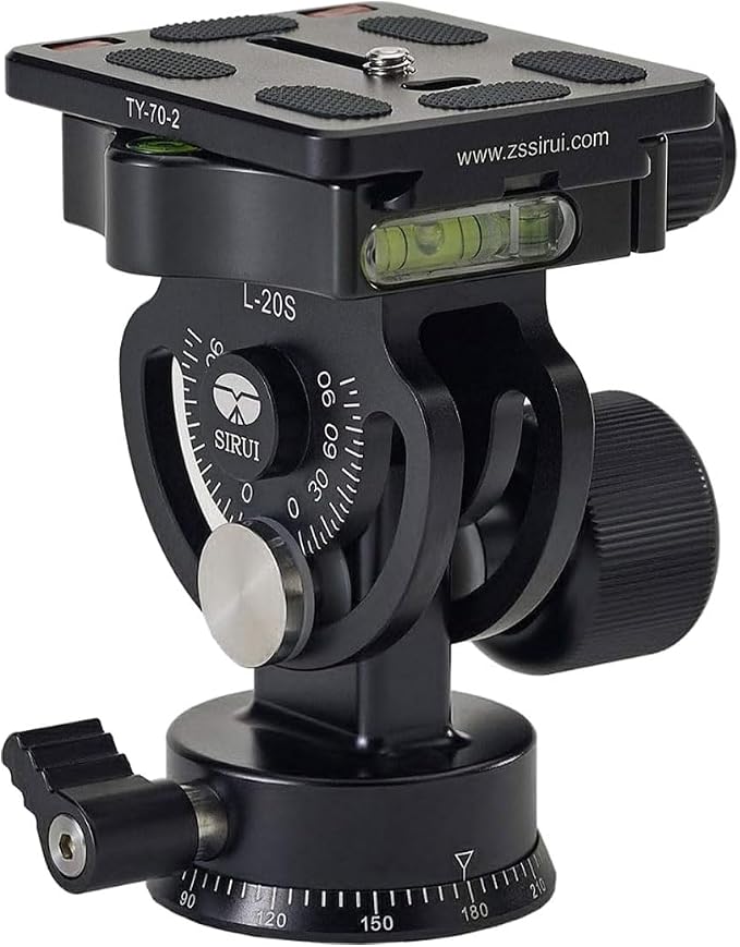SIRUI L-Series Aluminium Tilt Head for Monopods Including TY-Series Quick Release Plate (L-20S) - Image 3