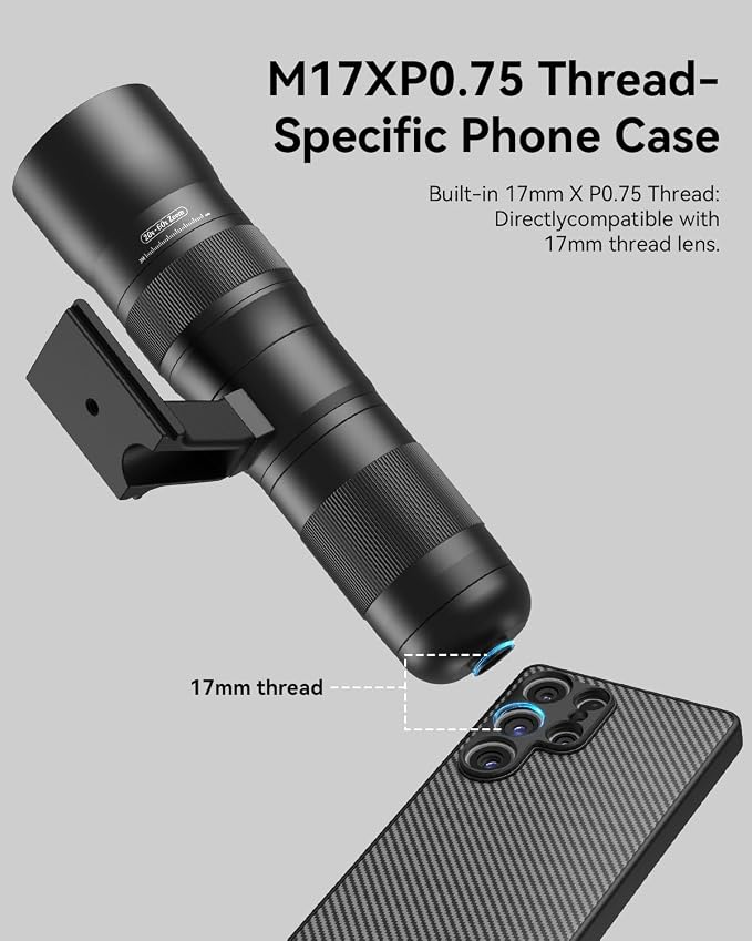 20-60X Zoom Telephoto Lens for Samsung S25 Ultra, Evil Eye High Power HD Telephoto Phone Lens with Phone Case - Image 4