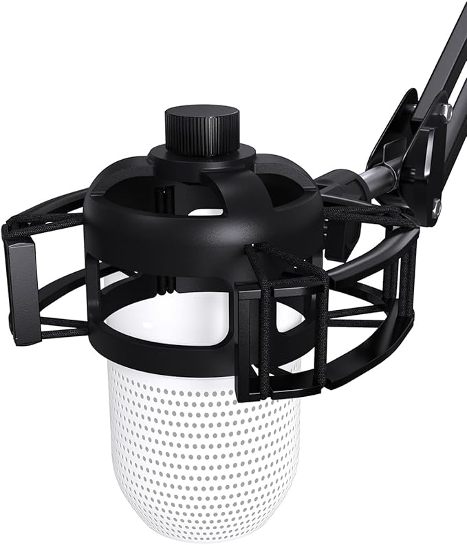 Custom Built for Razer Seiren Shock Mount, Elastic Suspension, Adapter | Anti-Vibration Elastic Suspension, Holder Clip & Screw Adapter. For Razer Seiren V3 Mini USB V2 Microphone, Ideal for Podcast by EtourAudio