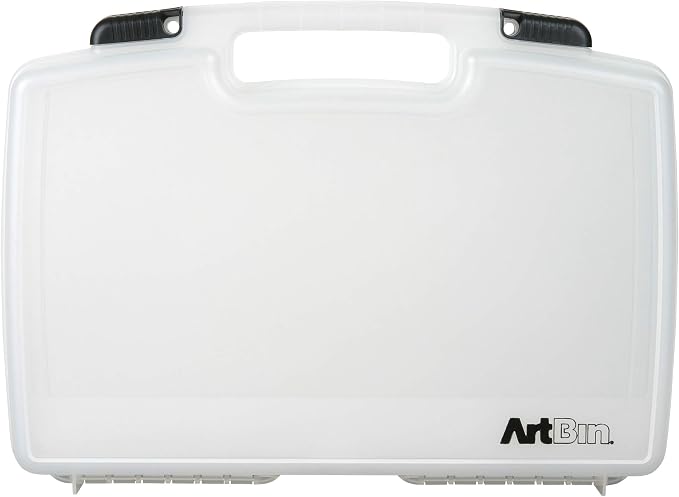 ArtBin 8017AB 17 inch Quick View Carrying Case, Portable Art & Craft Organizer with Handle, [1] Plastic Storage Case, Translucent - Image 2