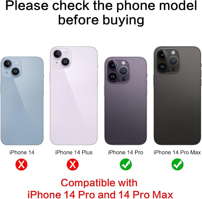 ASDAWN Back Rear Camera Lens Glass Replacement for iPhone 14 Pro Max 6.7 Inches with Pre-Installed Adhesive, ASDAWN Back Camera Lens Glass kit with Installation Manual + Repair Tool Set - Image 2