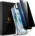 UNBREAKcable Privacy Screen Protector for iPhone 15, 2-Pack | True 28° Anti-Spy, Shatterproof Tempered Glass, 9H Hardness, Easy Install, Bubble-Free, Anti-Scratch, Case Friendly by UNBREAKcable