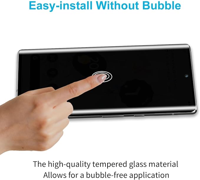 Didisky 2+2 Pack Privacy Screen Protector for Google Pixel 6 Pro Tempered Glass and Camera Lens Protector,9H Hardness,Easy to Install,3D Curved Full Coverage,Scratch-Resistant,Bubble Free - Image 6