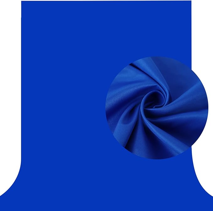 10 X 7 FT Royal Blue Backdrop for Photography, Polyester Fabric Background | Chromakey Blue Screen Photo Background Curtain Seamless for Video Meeting Photoshoot Party by Aimosen