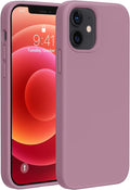 Miracase Silicone for iPhone 12 Case and iPhone 12 Pro Case, Blackcurrant | Liquid Silicone Gel Rubber Shockproof Drop Protection Phone Case for iPhone 12/12 Pro 6.1 inch by Miracase