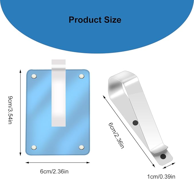 HINGTAI 2Pcs Car Picture Holder Visor Photo Clip Acrylic Magnetic Personalized Car Accessories Vertical Horizontal Display for Adding Family or Personal Photos - Image 6