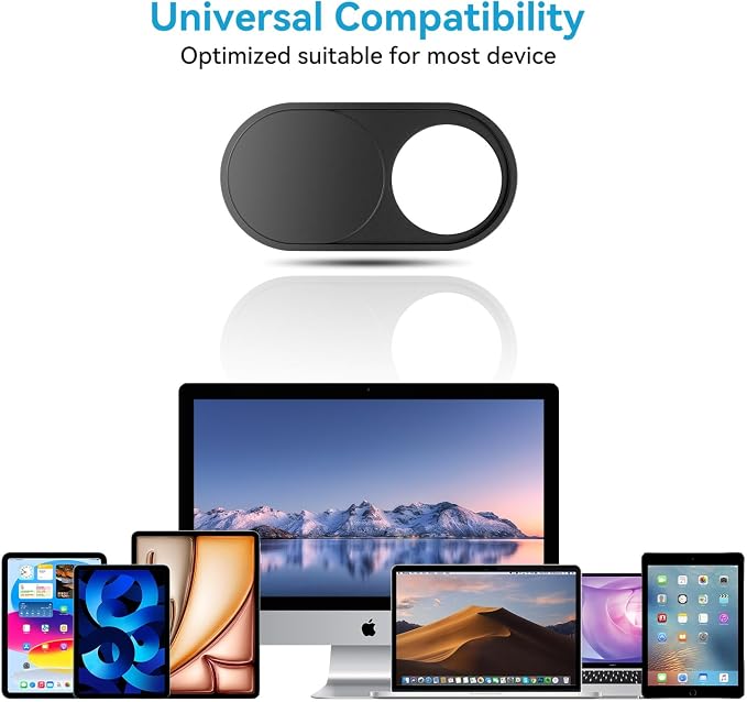 Upgrade Webcam Camera Cover, [6-Pack] 0.023 inch Metal Camera Cover Slide | for Mac, iPad, MacBook Pro, MacBook Air, Laptops, PC/Computer, Tablets, Web Blocker Protect Your Privacy - Image 5