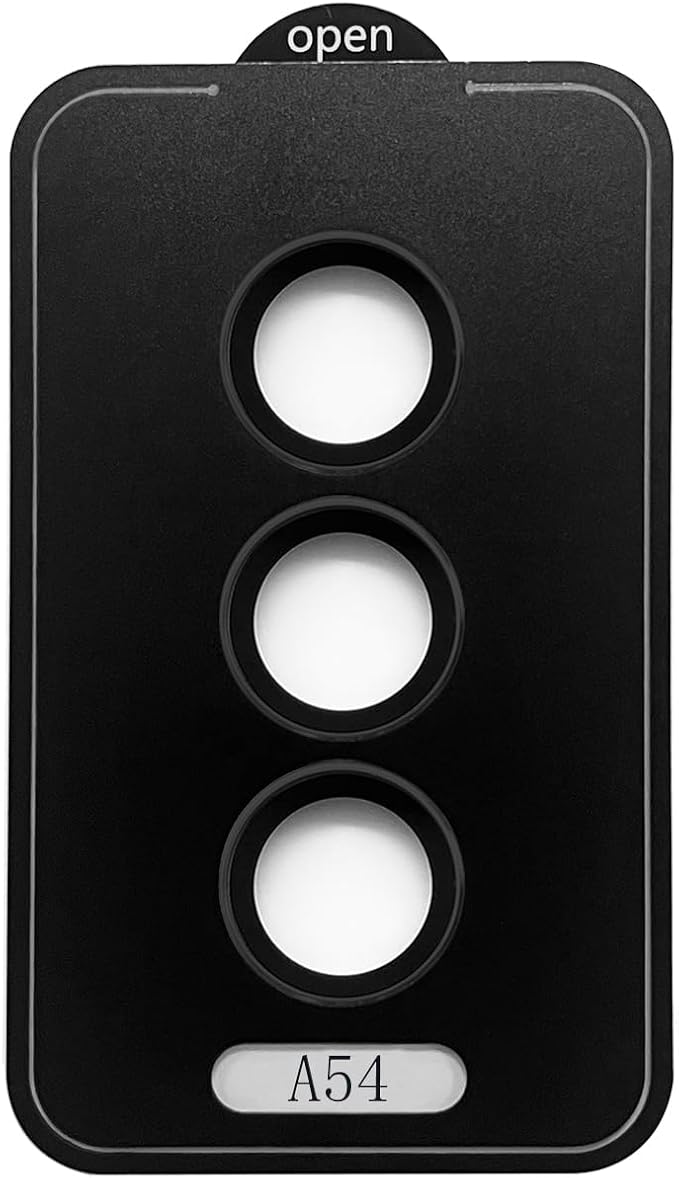 Camera Lens Protector for Samsung Galaxy A54, Black | AR+AF, 9H Tempered Glass, Individual Metal Ring, Anti Glare, Fall Protection, Camera Screen Cover - Image 3