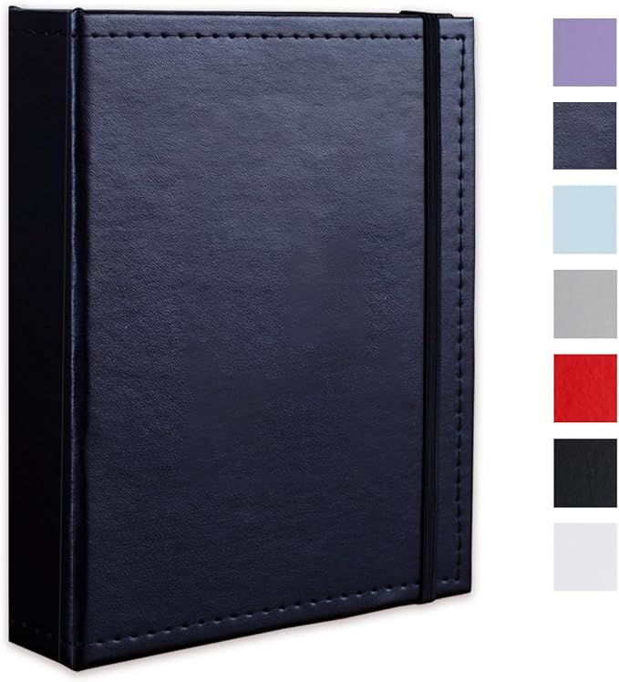Small Photo Album 5x7 52 Pockets Leather Cover Picture Book Holds 5x7 Photos for Wedding, Baby, Family, Graduation by CHERRICH