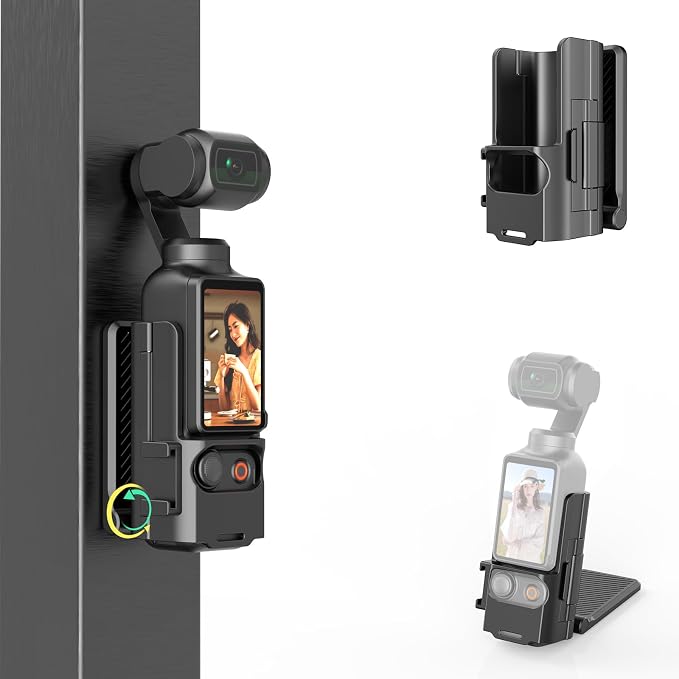 Magnetic Mount Stand for DJI Osmo Pocket 4/4P/3 & Xtra Muse | 180° Adjustable Magnetic Foldable Camera Holder, Portable Desktop Tripod Stand, Handheld Grip Handle, Vlogging Accessories by XKDAICH