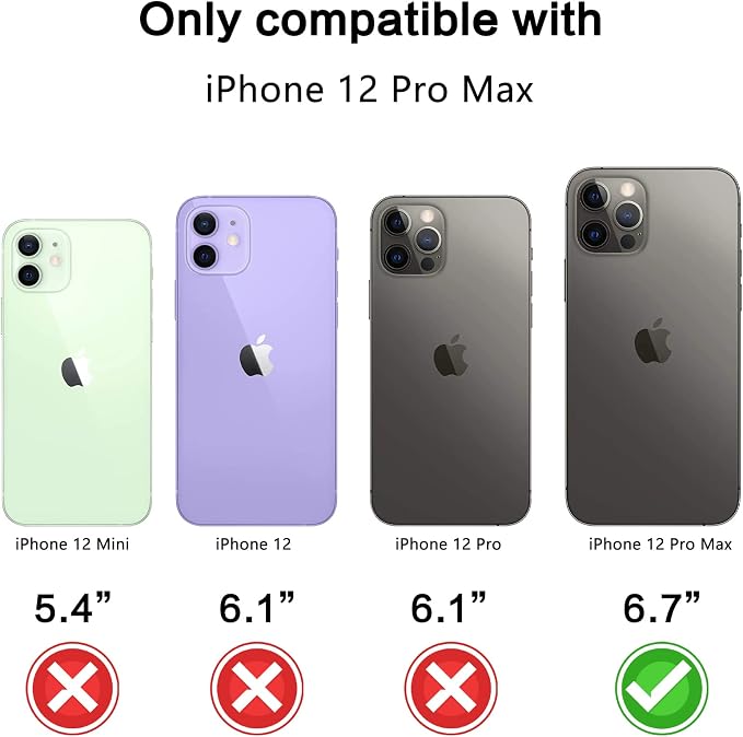 YWXTW [1 SET Camera Lens Protector Compatible with iPhone 12 Pro Max 6.7 inch, [Installation Tray] Aluminum Alloy Tempered Glass Camera Circle Cover - Image 2