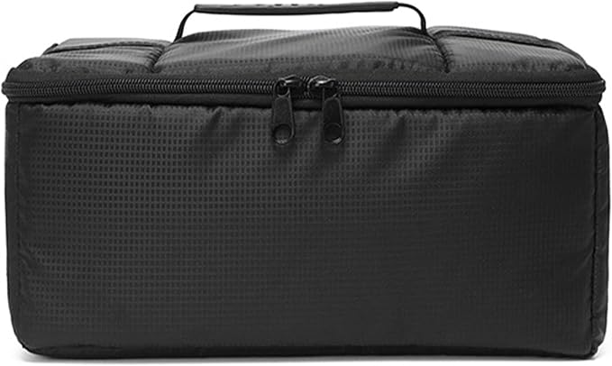 Camera Insert Bag Camera Case, Water Resistant Camera Bag Insert Portable Inner Bag, Shockproof DSLR SLR Cameras Padded Storage Bag, Inner Case Bags (Black) by Lizbin