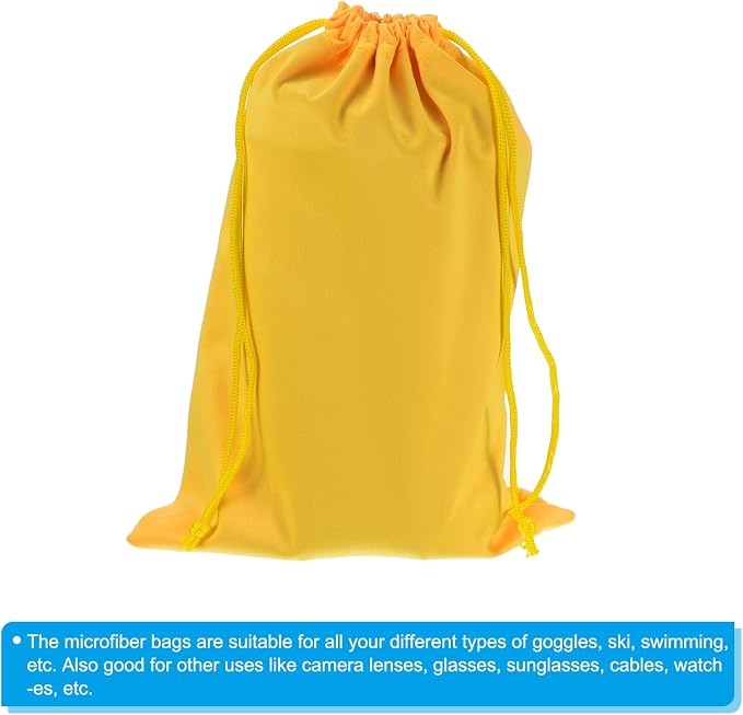 PATIKIL Ski Goggle Bag Microfiber Snow Goggles Case Soft Storage Sleeve Drawstring Pouch - Image 4