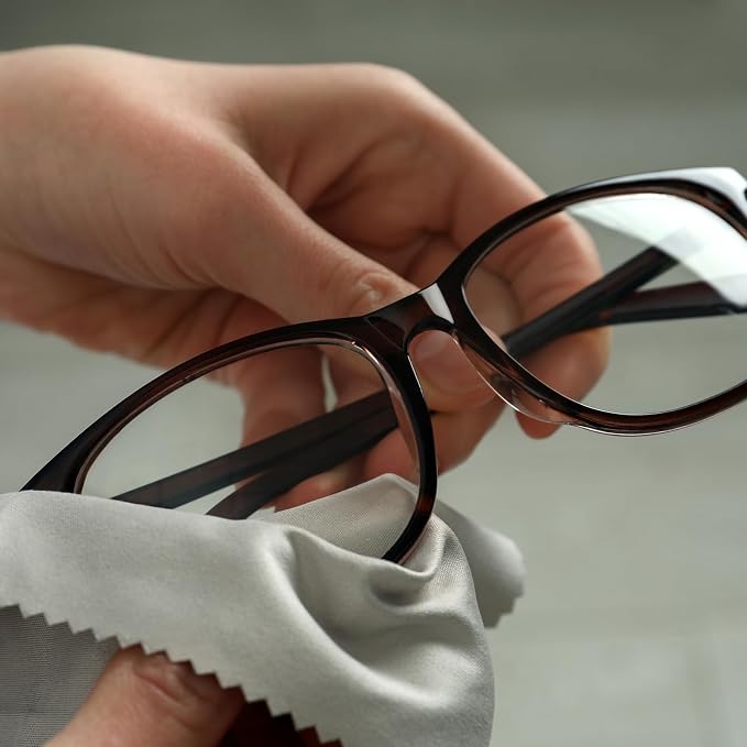 uxcell 6 Pcs Microfiber Cleaning Cloth for Glasses, 11.8 x 11.8 Inch Eyeglass Cleaning Cloth, Glasses Cleaner Wipes for Electronics Lenses Screens Cameras Cell Phones, Gray - Image 5