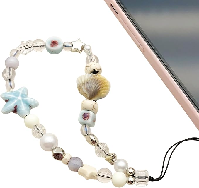 Beaded Camera Wrist Strap Cute Digital Camera Charm Lanyard Phone Chain Keychain Beaded Phone Lanyard Bag Charm by MOTOFITOOL