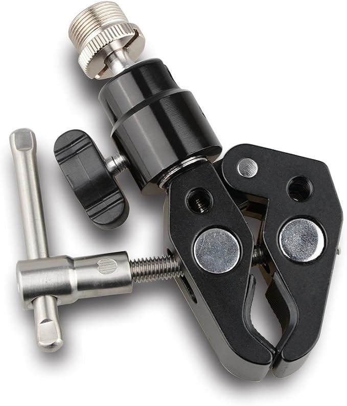CAMVATE Crab Clamp Articulated 1/4 Mini Ball Head for Microphones - 1465 - Image 5
