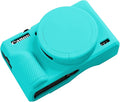 Easy Hood Camera Case Cover for Canon Powershot G7X Mark III Camera(Blue) | With Removable Lens Cover,Soft Silicone Protective Case,Anti-Scratch,Slim Fit,Enhanced Grip,Lightweight Camera Accessories by EasyHood