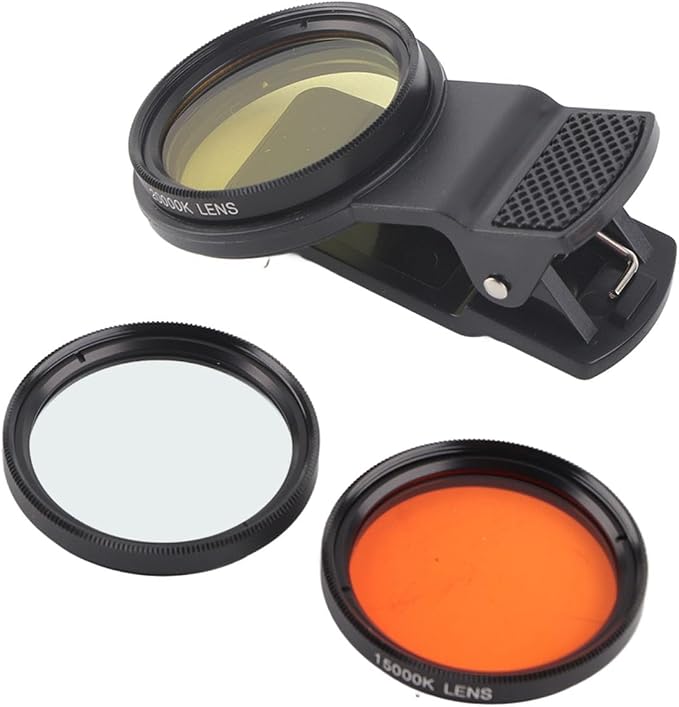 Yosoo Health Gear Aquarium Coral Lens Kit, 3-in-1 Fish Tank Photography Lens with Macro & Orange Yellow Filters for Smartphone - Image 4