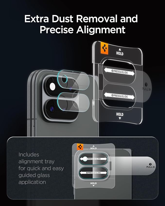 Spigen Glas.tR EZ FIT Pro Optik Camera Lens Protector for Pixel 11 Pro Fold - Image 4