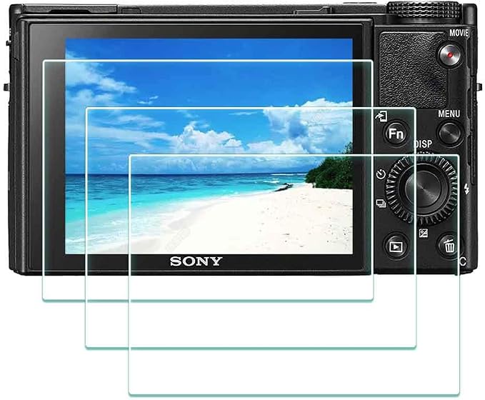 ULBTER Screen Protector for Sony RX100 VII VI V IV III II I M7 [3 Pack] | RX100 M7 M6 M5 M4 M3 M2 M1 0.3mm 9H Hardness Tempered Glass Anti-Scrach Anti-Bubble Anti-Water Anti-Dust by ULBTER