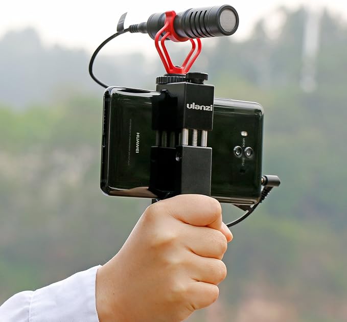 ULANZI ST-02S Aluminum Phone Tripod Mount w Cold Shoe Mount, Support Vertical and Horizontal, Universal Metal Adjustable Clamp for iPhone 12 11 Pro Xs X Max 8 7 Plus Samsung Android Smartphones - Image 9
