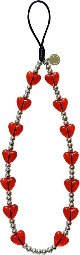Drawwind Phone Charm Beaded Wristlet Strap Universal Cell Phone Lanyard Cute Bracelet Wrist Strap Beaded Chain String Handmade Accessories for Case Camera Bags (Lucky Love) by Drawwind