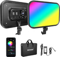 NEEWER 18.3" RGB LED Video Light Panel with APP Control, 360°Full Color, 1 Pack 60W Dimmable 2500K~8500K RGB LED Panel CRI/TLCI 97+ with 17 Special Scenes Effect for Game YouTube Zoom Photography by Neewer