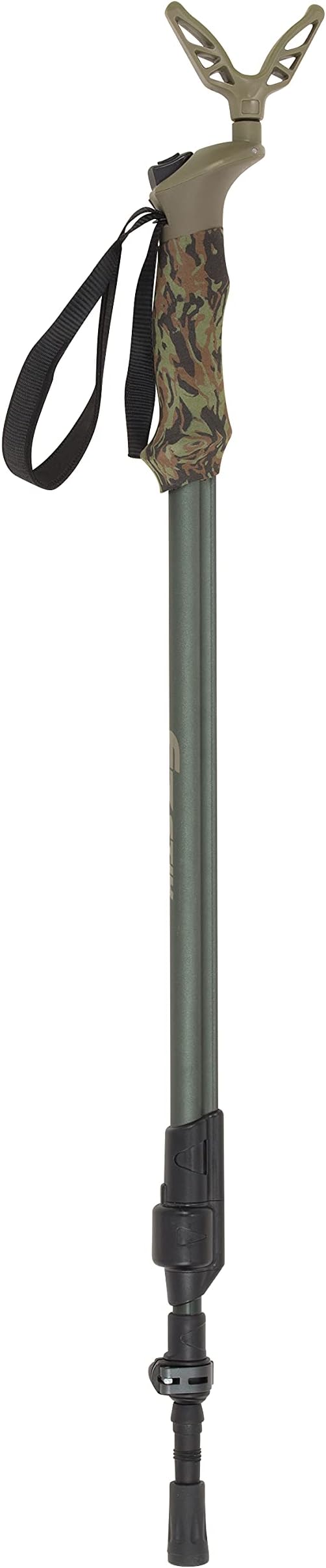Allen Company Axial EZ-Stik Shooting Stick - Adjustable Rifle Rest - Monopod for Hunting and Scope Zeroing - Portable Rest for Rifles - Extends From 33"-61", Green - Image 12