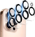 Camera Lens Protector (3 Pack) Compatible with iPhone 16 Pro 6.3" & iPhone 16 Pro Max 6.9" Camera Lens Cover Protection, 9H Tempered Glass, HD Clear Anti-Scratch [Black Edge] by AIYEENDirect