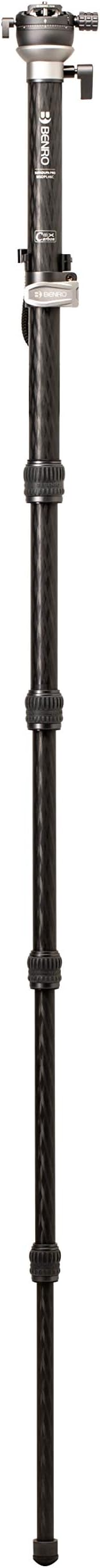 Benro SupaDupa Carbon Fiber Monopod – Lightweight 6-Section Professional Camera & Video Monopod with Leveling Pan Base, Twist Locks, and Reversible Mount for DSLR, Mirrorless & Camcorders (MSDPL46C) - Image 2